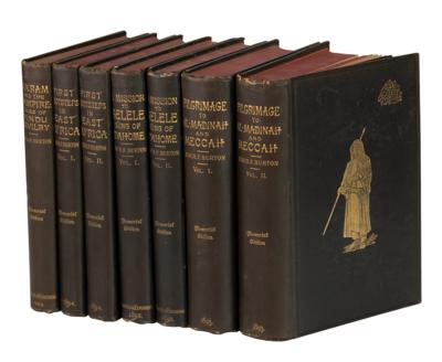 Lot #129 Richard F. Burton: Memorial Edition of Burton's Works in (7) Volumes - Image 1