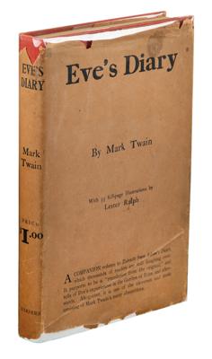 Lot #407 Samuel Clemens: Eve's Diary by Mark Twain (First Edition) - Image 1