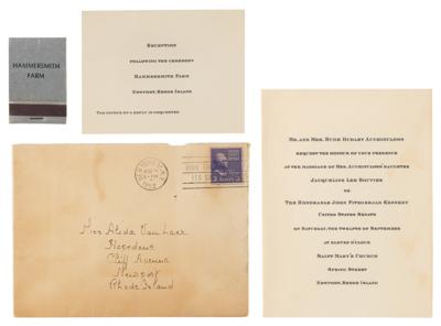 Lot #30 John and Jacqueline Kennedy (2) Typed Letters Signed: 