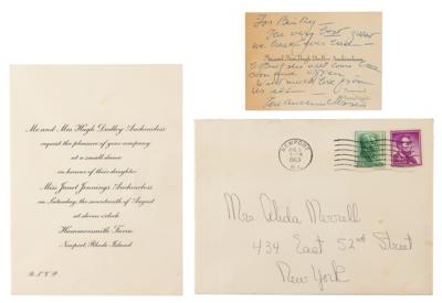 Lot #30 John and Jacqueline Kennedy (2) Typed Letters Signed: 