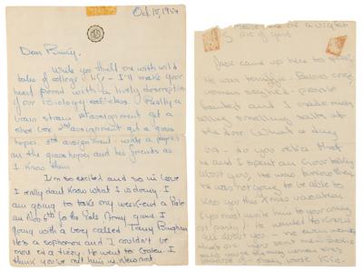 Lot #30 John and Jacqueline Kennedy (2) Typed Letters Signed: 