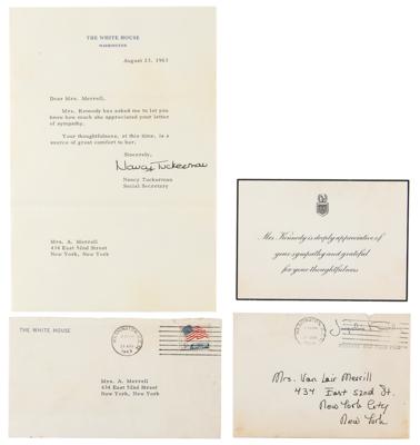 Lot #30 John and Jacqueline Kennedy (2) Typed Letters Signed: 