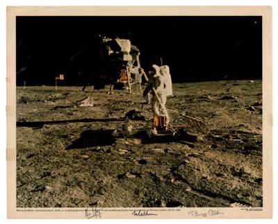 Lot #290 Apollo 11 Signed Oversized Photograph - Image 1