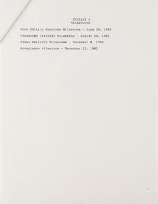 Lot #5004 Steve Jobs Signed 1982 Apple Contract for Macintosh Word Processor - Image 11