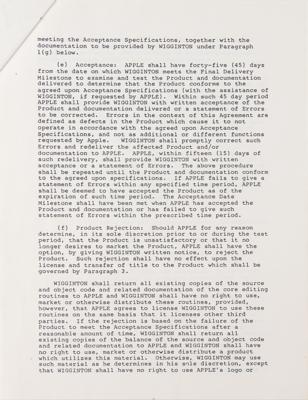 Lot #5004 Steve Jobs Signed 1982 Apple Contract for Macintosh Word Processor - Image 4