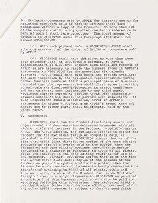 Lot #5004 Steve Jobs Signed 1982 Apple Contract for Macintosh Word Processor - Image 6