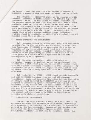 Lot #5004 Steve Jobs Signed 1982 Apple Contract for Macintosh Word Processor - Image 8