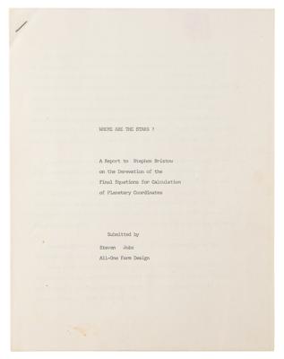 Lot #5003 Steve Jobs Hand-Annotated Atari Horoscope Program Archive - Image 3