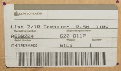 Lot #5012 Functional Apple Lisa 2/10 Computer With Original Box - Image 10