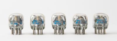 Lot #5056 Nixie Tubes (5) with Rare National Electronics Misprint - Image 3