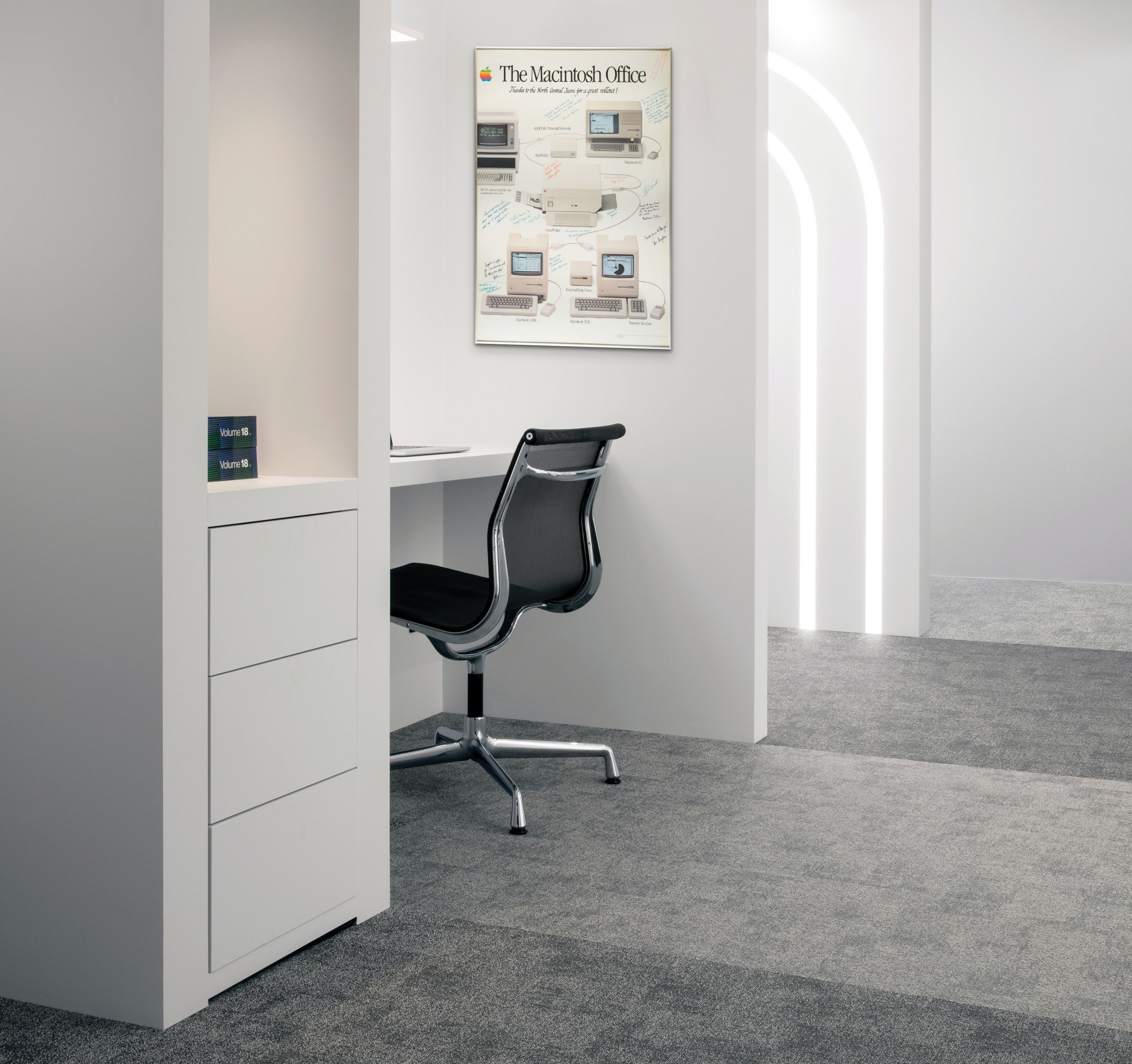 Lot #5006 Steve Jobs Signed 'Macintosh Office' Poster - ?Let?s make it happen together, steve jobs