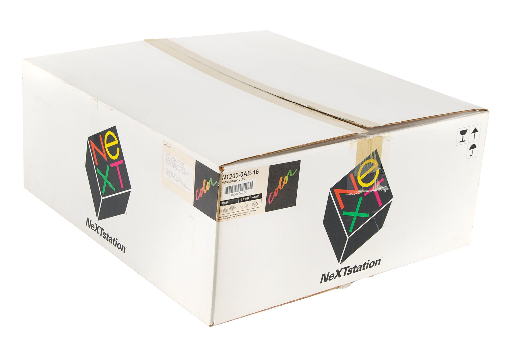 Lot #5027 Del Yocam's NeXTstation Color Computer (Addressed to Steve Jobs) and Peripherals - Image 2