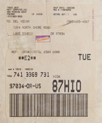 Lot #5027 Del Yocam's NeXTstation Color Computer (Addressed to Steve Jobs) and Peripherals - Image 14