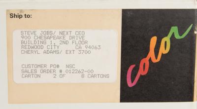 Lot #5027 Del Yocam's NeXTstation Color Computer (Addressed to Steve Jobs) and Peripherals - Image 3