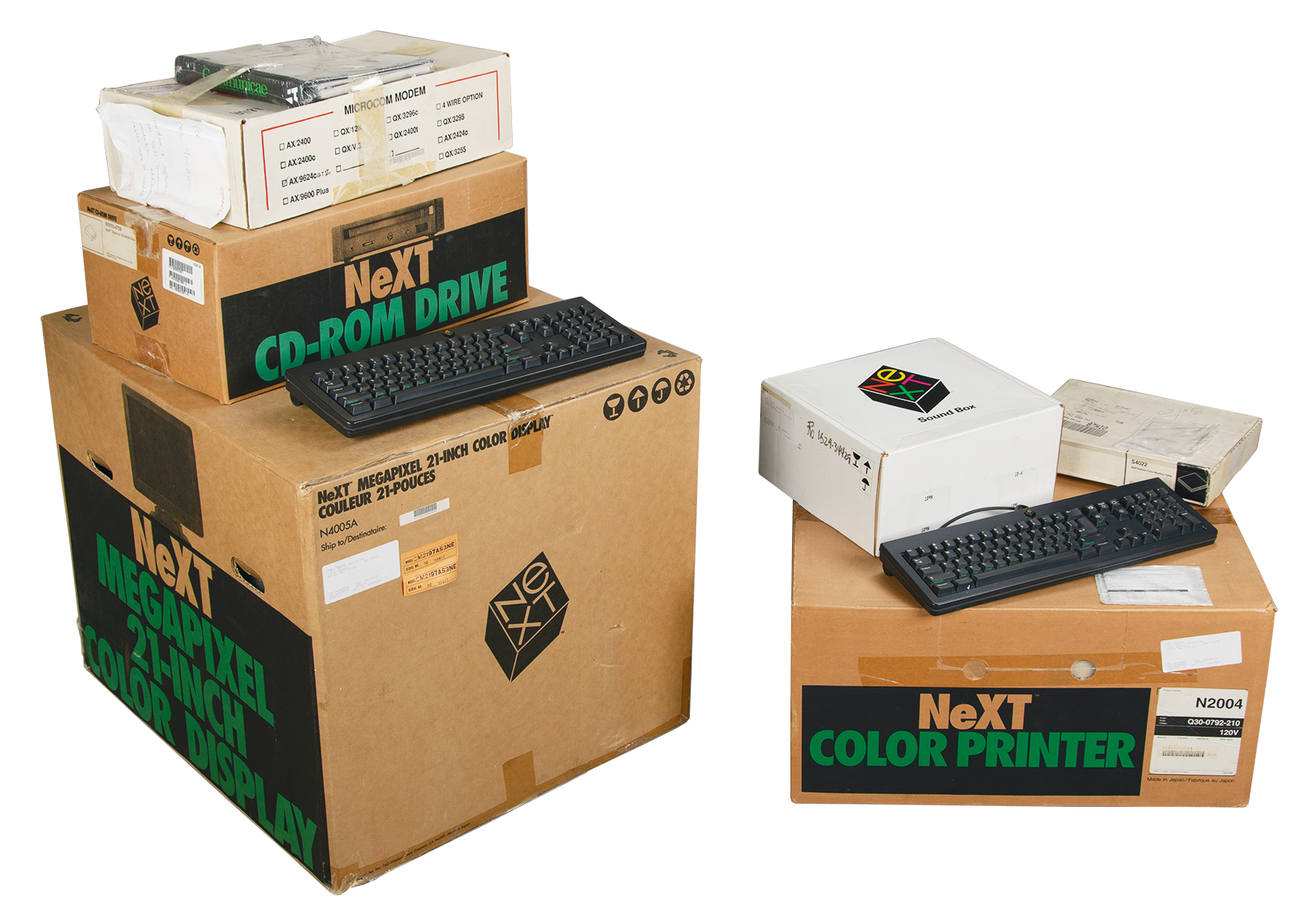 Lot #5027 Del Yocam's NeXTstation Color Computer (Addressed to Steve Jobs) and Peripherals - Image 1