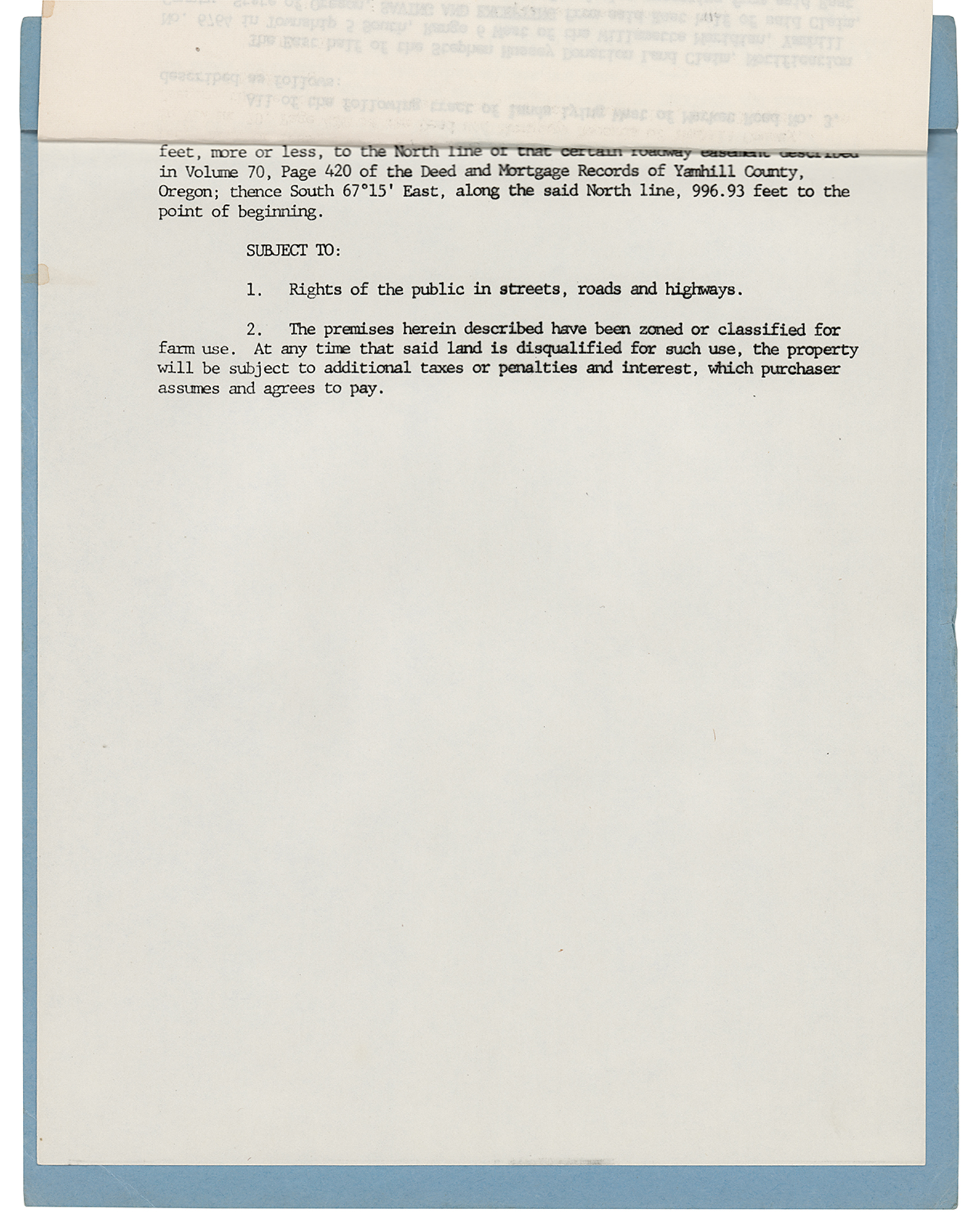 Lot #5080 Steve Jobs Signed Real Estate Document for Yamhill Country, Oregon (Home to Original 'Apple' Orchard) - Image 4