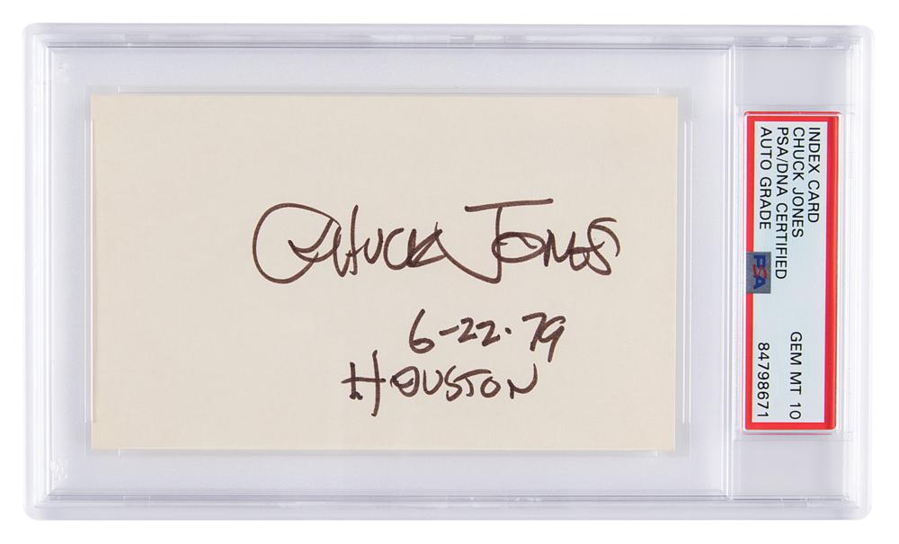 Chuck Jones Signature - PSA GEM MT 10 | RR Auction