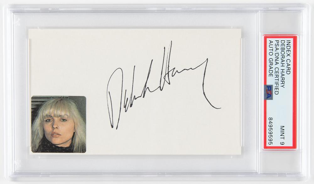 Blondie: Debby Harry Signature - PSA MINT 9 | RR Auction