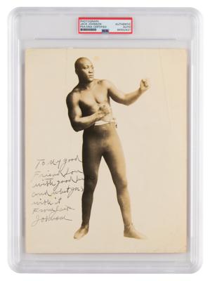 Lot #899 Jack Johnson Signed Photograph - Image 1