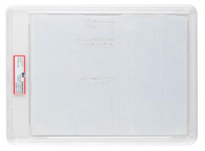 Lot #257 William E. Jones Signed Docketing Notation - Image 1