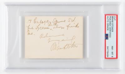 Lot #397 Bram Stoker Autograph Letter Signed - PSA NM-MT 8 - Image 1