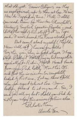 Lot #680 Edward Van Sloan (Remembered for Dracula and Frankenstein) Autograph Letter Signed - Image 3
