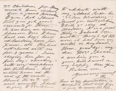 Lot #195 King Edward VII Writes About Princess's Wedding Anniversary - Image 2