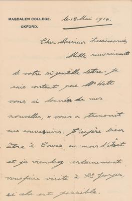 Lot #197 King Edward VIII Autograph Letter Signed on Parents - Image 1