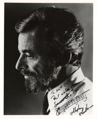 Lot #591 Stephen Sondheim Signed Photograph and Typed Letter Signed - Image 1
