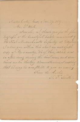 Lot #396 Samuel Francis Smith Signed Handwritten Lyrics for 'America' - Image 1