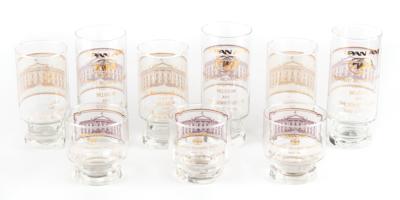 Lot #90 Richard Nixon: Air Force One (9) Glasses from 1974 Trip to Soviet Union - Image 1