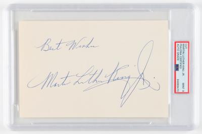 Lot #142 Martin Luther King, Jr. Large Signature for 1961 BBC 'Face to Face' Interviewer - Image 1
