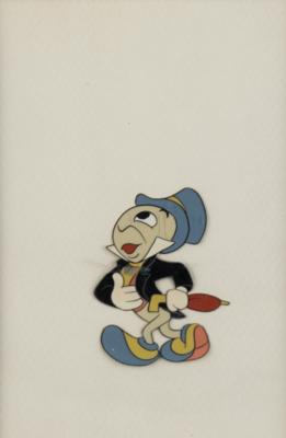 Lot #348 Jiminy Cricket production cel from a Disneyland TV Show Production Cel - Image 1