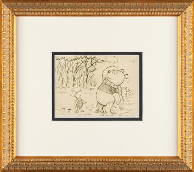 Lot #341 Winnie the Pooh and Piglet double-sided storyboard drawing from Winnie the Pooh and Tigger Too Storyboard Drawing - Image 3