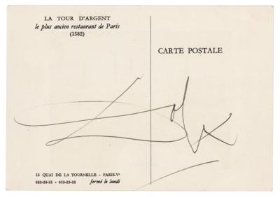 Lot #329 Salvador Dali Signature - Image 1