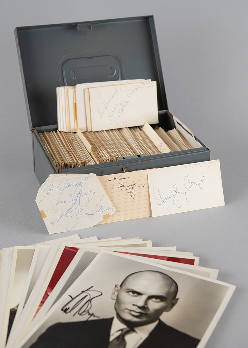Lot #690 Actors and Actresses Signature Collection (600+) with Marilyn Monroe, Steve McQueen, Humphrey Bogart - Image 1