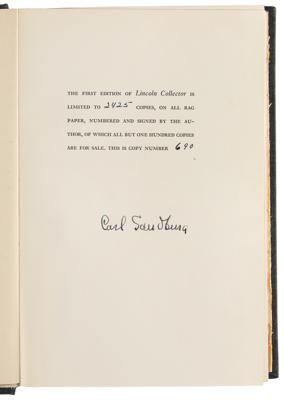 Lot #478 Carl Sandburg (3) Signed Books - Image 4
