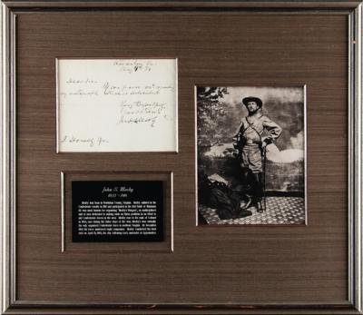 Lot #260 John S. Mosby Autograph Letter Signed - Image 1