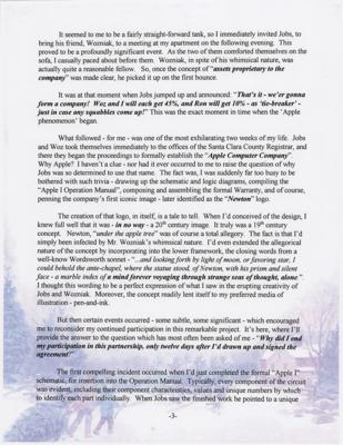 Lot #159 Apple: Ronald Wayne Signed Limited Edition Typed Manuscript - Image 4