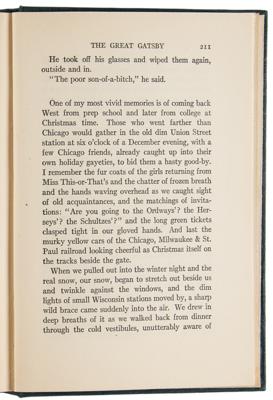 Lot #378 F. Scott Fitzgerald: The Great Gatsby (First Edition) - Image 5