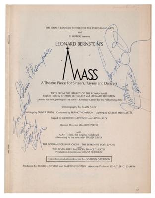 Lot #555 Leonard Bernstein Signed Program - Image 1