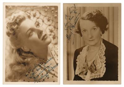 Lot #786 Horror Stars: O'Connor and Ankers Signed Photographs - Image 1