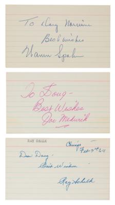 Lot #907 Baseball Greats and Hall of Famers (33) Signatures - Image 1