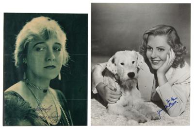 Lot #853 Silent Actresses (6) Signed Items - Image 2