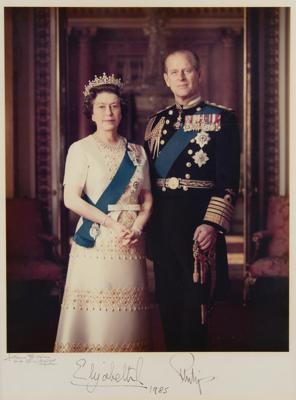 Lot #134 Queen Elizabeth II and Prince Philip: