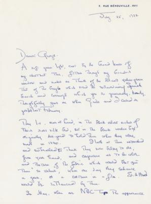 Lot #738 Olivia de Havilland Autograph Letter Signed to Her Gone With the Wind Director - Image 2