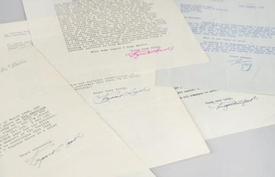 Lot #364 Raymond Chandler (5) Typed Letters Signed - Image 1
