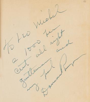 Lot #476 Damon Runyon Signed Book - Image 2