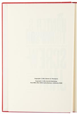 Lot #399 Hunter S. Thompson Signed Book - Image 2