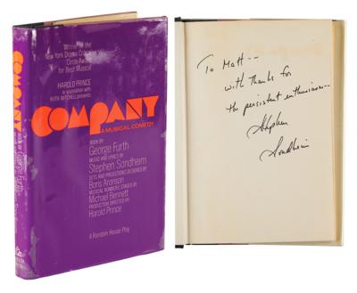 Lot #589 Stephen Sondheim Signed Book - Image 1